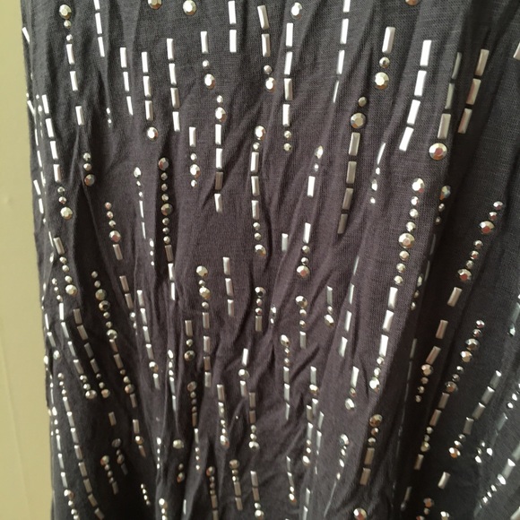 Rock and roll knit tank sparkle rhinestones - Picture 2 of 5